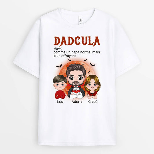 1341AFR2 t shirt dadcula comme un papa normal mais plus cool personnalise
