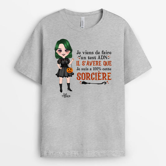 1342AFR2 t shirt je viens de faire un test adn personnalise