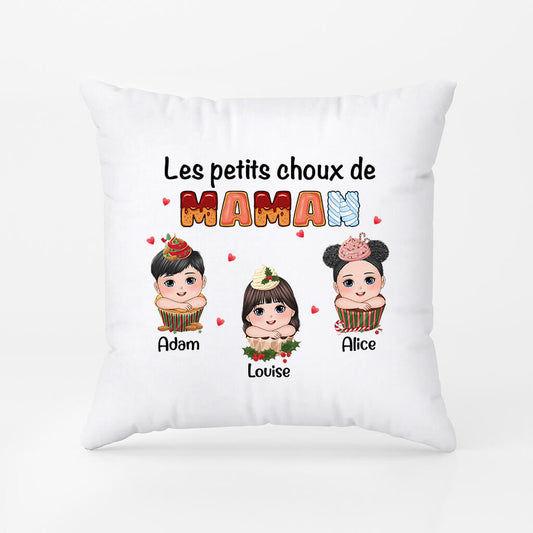 1396PFR1 coussin les petits choux de maman personnalise