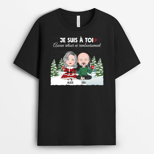 1410AFR2 t shirt je suis a toi personnalise