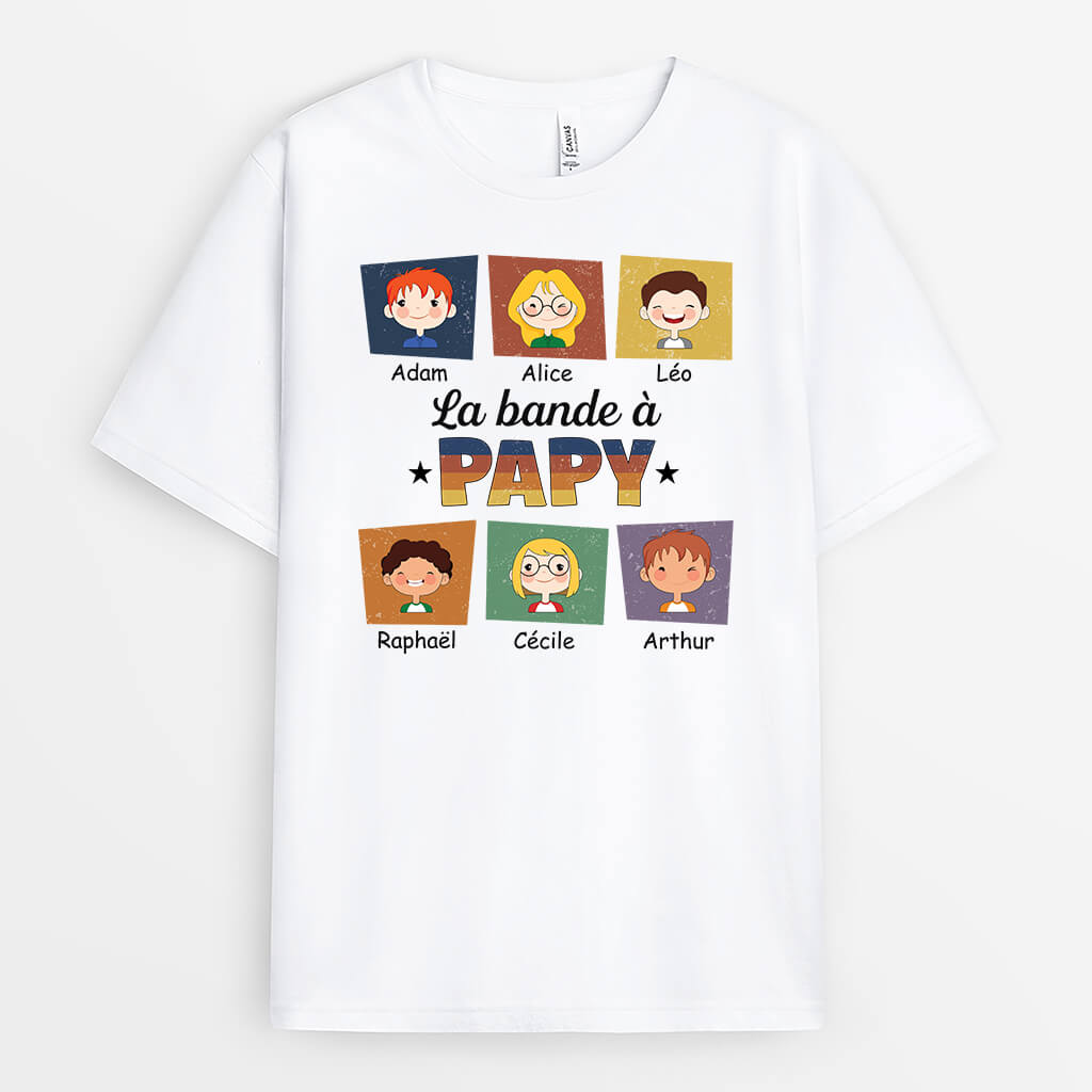 1439AFR1 t shirt la bande de papy personnalise
