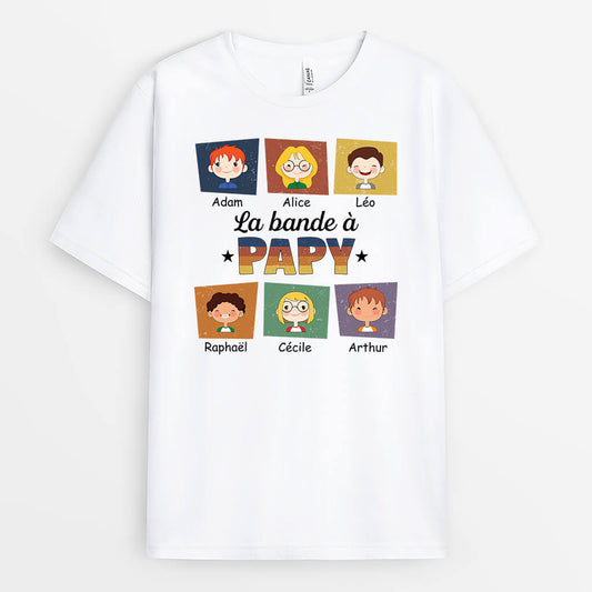 1439AFR1 t shirt la bande de papy personnalise