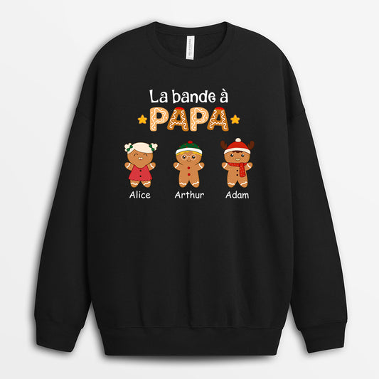 1460WFR1 sweatshirt noel personnalise la bande a papa maman biscuit 1460w2l7b