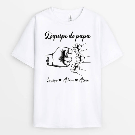 1461AFR1 t shirt lequipe de papa personnalise