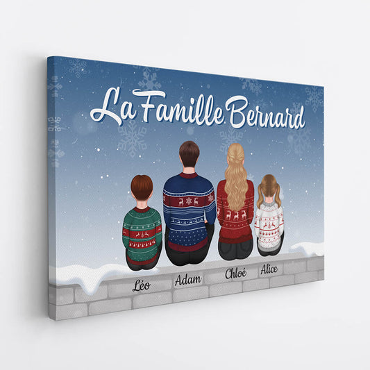 1464CFR2 toile famille bernard personnalisee