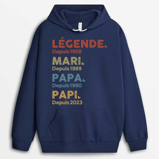 1503AFR2 t shirt legende mari papa papi depuis version blanc personnalise_5bf7d775 513e 4f1d b790 e76cd45593e8