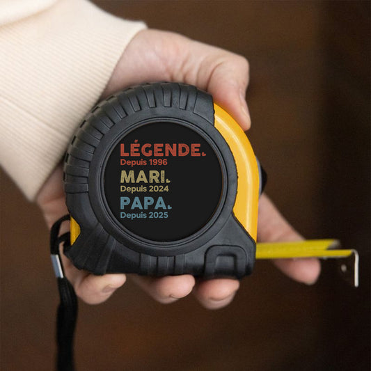 1503OFR2 metre ruban personnalise homme legende mari papa papy 1503o3t5b