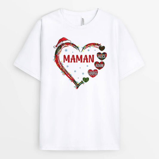 1520AFR1 t shirt mamie noel personnalise