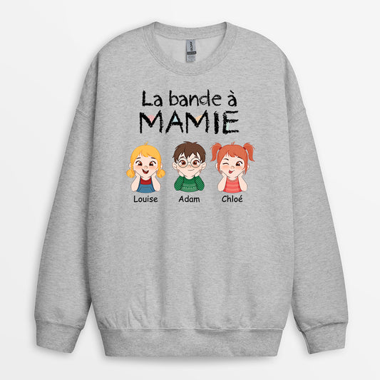 1527WFR2 sweatshirt personnalise la bande a papy mamie avec petit enfant 1527w5l8a