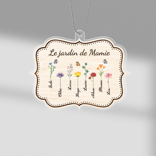 1528OFR1 ornement jardin de mamie personnalise