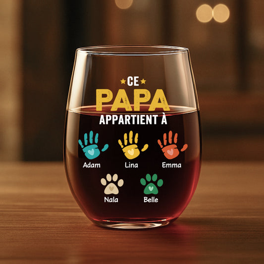 1628IFR1 verre a vin sans pied personnalise ce papa appartient a empreintes colorees 1628ikq5b