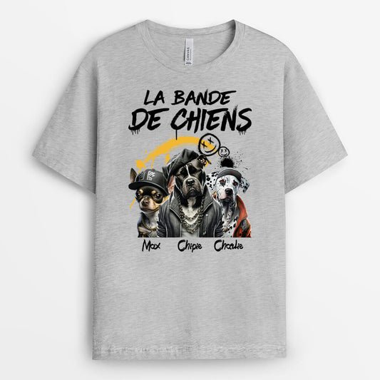 1700AFR1 t shirt la bande du chien personnalise