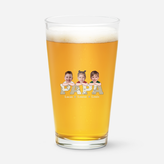 1717IFR1 verre a biere personnalise pour papa photos des enfants 1717ikh8b