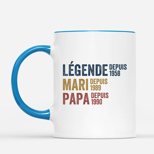 1732MFR2 mug legende mari papa papy depuis avec coeurs personnalise_38607d88 979e 4fd3 b2d2 d97f2f2b03e0