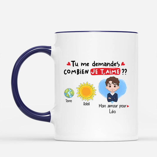 1751MFR2 mug mon amour pour toi est plus grand que le soleil personnalise