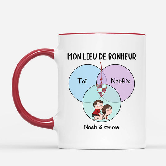 1831MFR2 mug mon lieu de bonheur personnalise