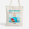 1849BFR1 tote bag maman infirmiere comme maman normale mais plus cool personnalise