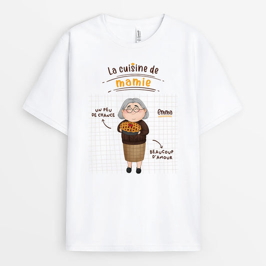 1891AFR1 t shirt la cuisine de maman personnalise
