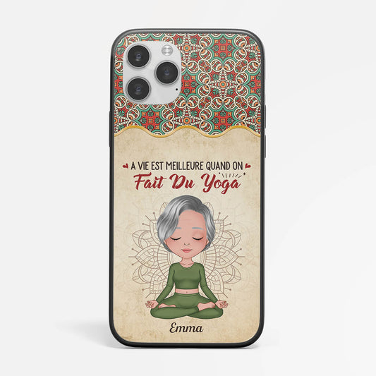1907FFR2 coque la vie est meilleure avec le yoga personnalisee