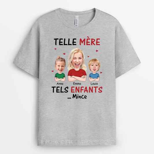 1917AFR1 t shirt comme la mere comme les enfants oh zut personnalise