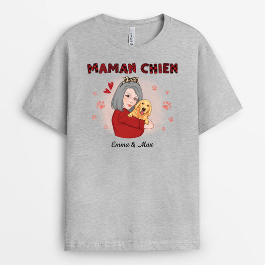 1931AFR1 t shirt maman chien personnalise_2