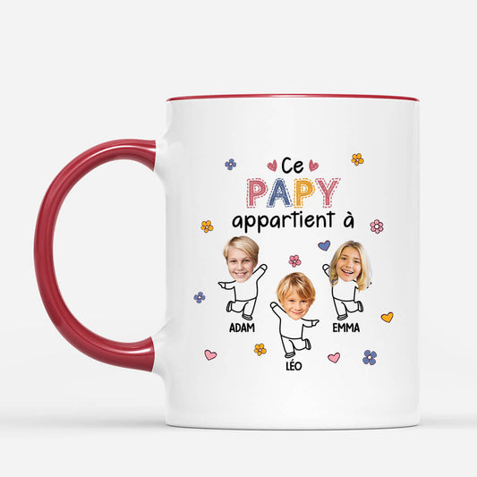 1939MFR1 mug ce papa appartient a version petite fleur personnalise_dc101a48 b90b 4e72 b5ac 3896710f7cf5