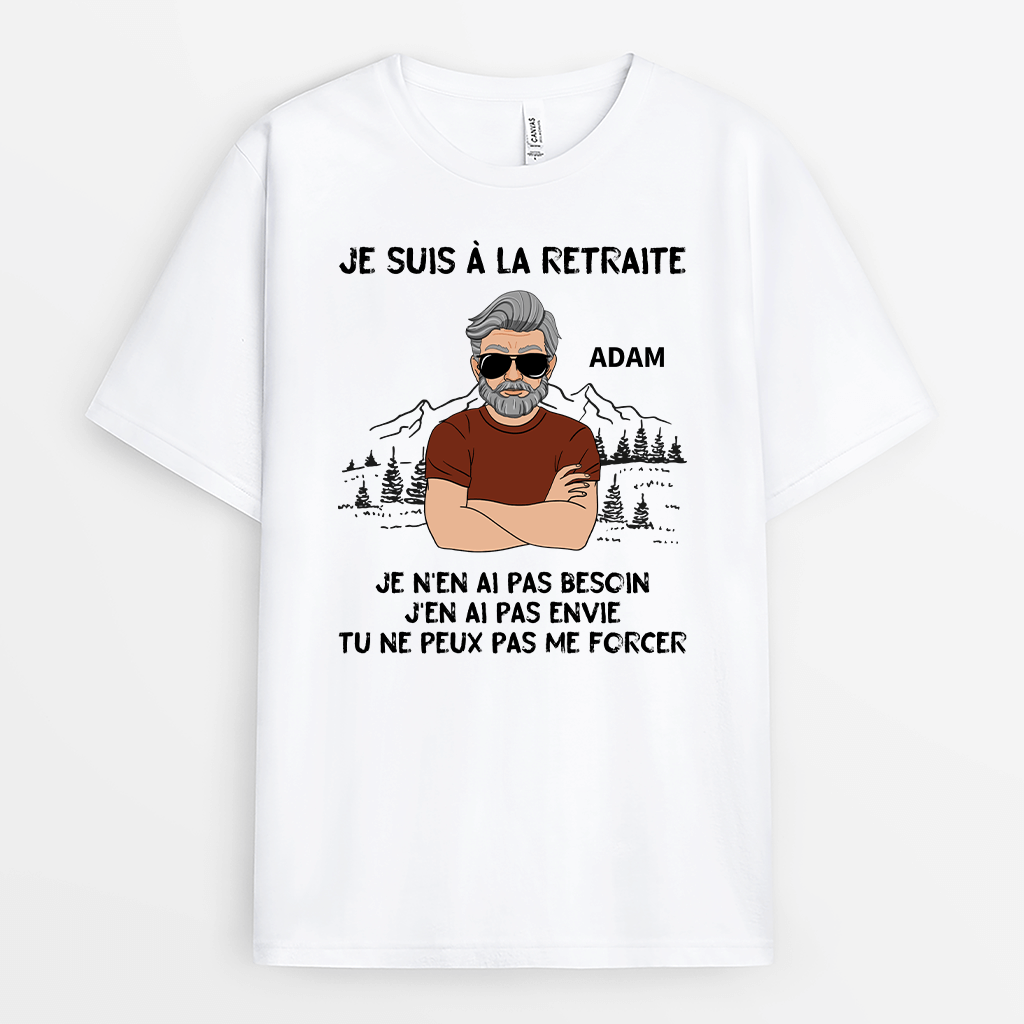 2006AFR1 t shirt je suis a la retraite personnalise
