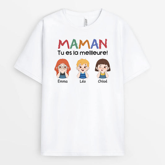 2031AFR1 t shirt maman tu es la meilleure personnalise_b5742ade 4fac 4d43 b7f6 bba2678d823e