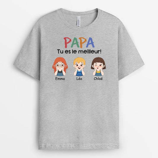 2031AFR2 t shirt maman tu es la meilleure personnalise