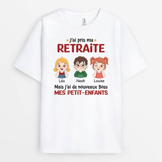 2043AFR1 t shirt jai de nouveaux boss mes enfants personnalise
