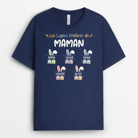 2046AFR1 t shirt les lapins preferes de maman personnalise_2