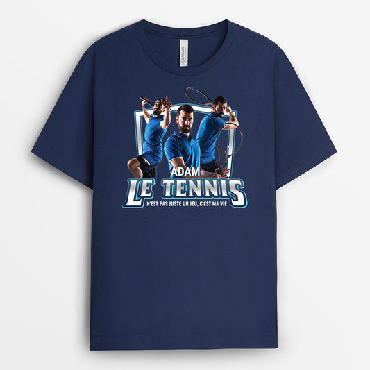 2069AFR2 t shirt le foot nest pas juste un jeu cest ma vie personnalise