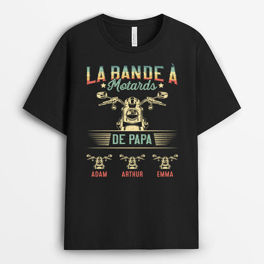 2099AFR1 t shirt la bande de motards de papa papy personnalise