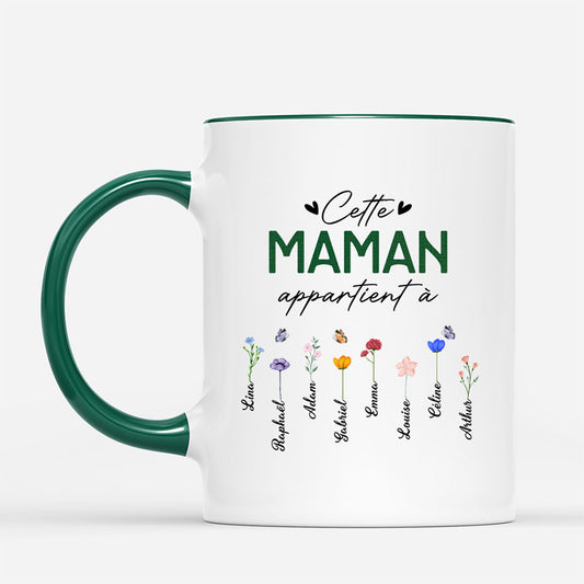 2132MFR2 mug personnalise bonne fete mamie avec jardin maman mamie appartient a 2132m8v7a