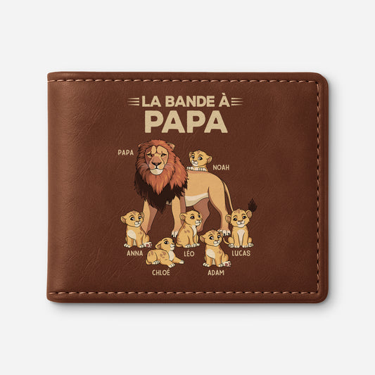 2137JFR1 portefeuille cuir personnalise_ homme la bande a papa lion 2137j6l5b