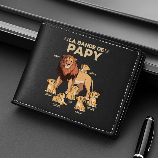 2137JFR2 portefeuille cuir personnalise_ homme la bande a papa lion 2137j6l5b