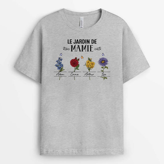 2142AFR1 t shirt le jardin de mamie charmant personnalise