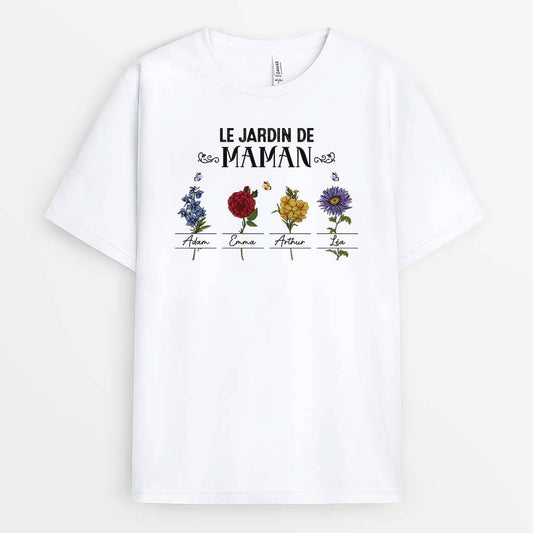 2142AFR2 t shirt le jardin de mamie charmant personnalise