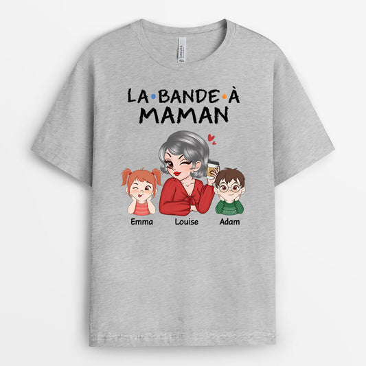 2153AFR2 t shirt la bande de mamie version mignonne personnalise