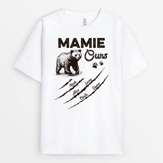 2171AFR1 t shirt maman ours sauvage personnalise