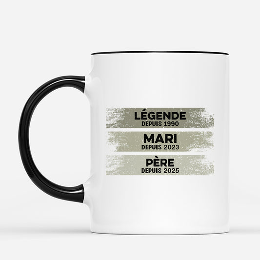 2193MFR2 mug personnalise legende mari papa papy depuis version clair 2193m5l5b_22d1c3c4 ed79 44d1 b1a6 d118f99cd070