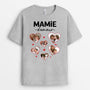 2203AFR2 t shirt maman damour coeur avec photos personnalise