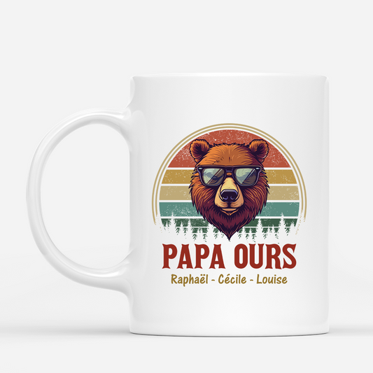 2212MFR1 mug personnalise pour papa papa ours 2212m3h5b