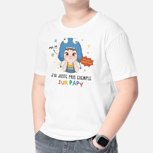 2237AFR1 t shirt mauvais caractere personnalise_2