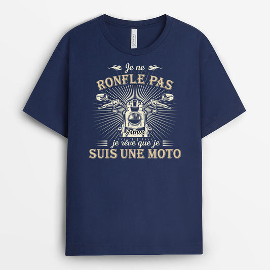 2299AFR1 t shirt je ne ronfle pas je reve que je suis une moto personnalise_2