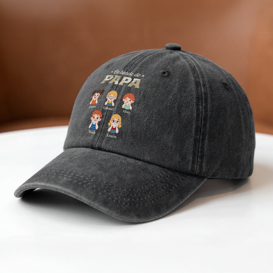2317AFR2 casquette_ personnalisee delavee dessin enfant la bande a papa et papy 2317ajse8b_2cbf2480 b862 48ca 88a2 6d56b0e7dd65