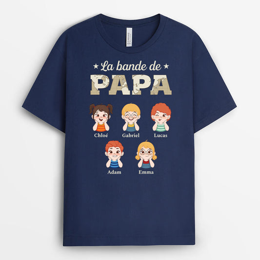 2317AFR2 t shirt la bande a papa version carte personnalise