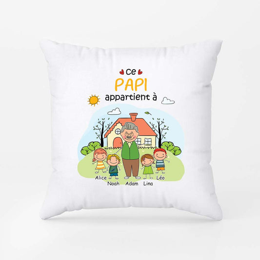 2361PFR1 coussin personnalise ce papy cette mamie appartient a 2361p6l5b