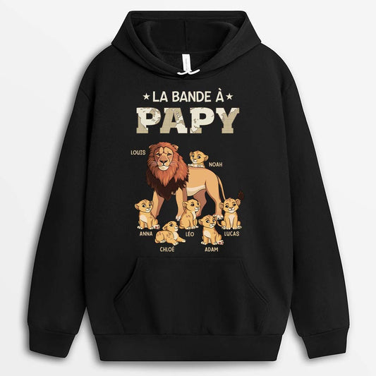 2366AFR1 t shirt la bande a papa papy lion version carte personnalise_2bed309c f864 4839 9fab d45f3fd7741b
