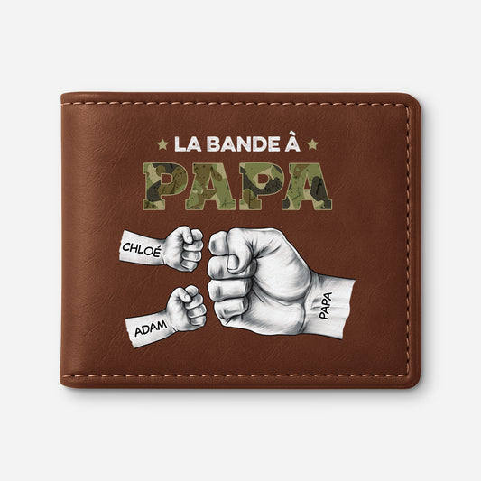 2375JFR1 portefeuille cuir personnalise la bande a papa militaire poings 2375j5i7b